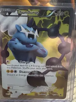 Pokemon TCG Thundurus Emerging Powers Holo Full Art Ultra Rare Card 97/98 LP - Image 2