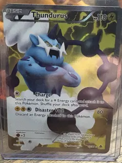 Pokemon TCG Thundurus Emerging Powers Holo Full Art Ultra Rare Card 97/98 LP - Image 3