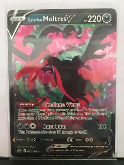 Galarian Moltres V 097/198 Near Mint Condition Card Pokemon TCG! Read Desc! - Image 1