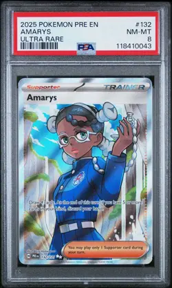 3 PSA Pokemon TCG Graded Card Lot From SV 2025 JTG PRE Full Art Trainer - Image 2