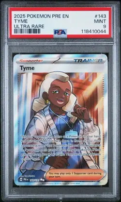 3 PSA Pokemon TCG Graded Card Lot From SV 2025 JTG PRE Full Art Trainer - Image 5