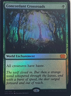 Concordant Crossroads ** FOIL ** DOUBLE MASTERS 2022 2X2 MtG TCG Card # 141 - Image 1