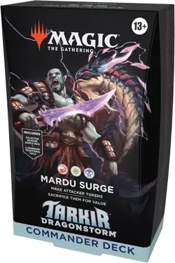 Magic The Gathering Tarkir Dragonstorm Commander Deck Mardu Surge MTG NEW - Image 1