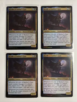 4x Mtg D&D Forgotten Realms Krydle Of Baldur’s Gate Foil NM/M - Image 1