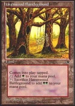 Havenwood Battleground ~ Moderately Played Fallen Empires MTG Magic UltimateMTG - Image 1