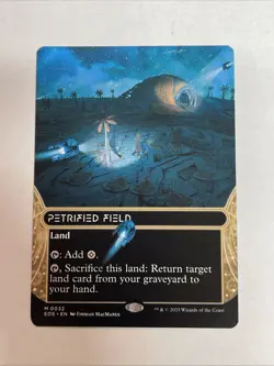 FOIL PETRIFIED FIELD mtg NM Edge of Eternities: Stellar Sights Mythic 0032 - Image 1