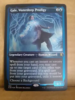 Gale, Waterdeep Prodigy (Foil Etched) #485 (NM) Baldur's Gate CLB Magic MTG - Image 1