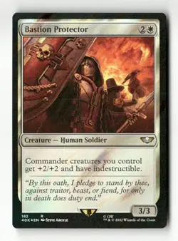 Bastion Protector (Surge Foil) Universes Beyond: Warhammer 40,000 #182 Rare - Image 1