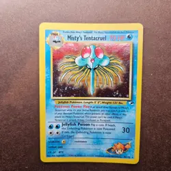 Misty's Tentacruel 10/132 Pokemon Gym Heroes Holo Rare Card - LP - Image 1