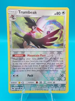 Trumbeak 165/214 Sm-Lost Thunder Pokemon TCG Reverse Holo Lightly Played - Image 1