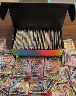 Prismatic Evolutions Booster Pack Lot of 36 FACTORY SEALED PACKS Pokemon TCG NEW - Image 2