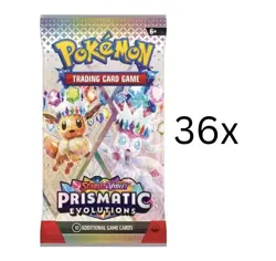 Prismatic Evolutions Booster Pack Lot of 36 FACTORY SEALED PACKS Pokemon TCG NEW - Image 3