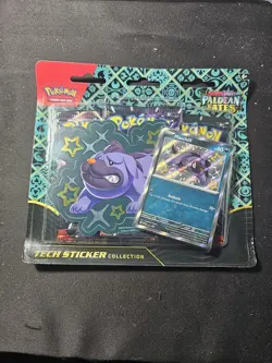 Pokemon Scarlet & Violet Paldean Fates Shiny Maschiff Tech Sticker Collection - Image 1