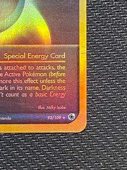 English Darkness Energy 93/109 EX Ruby and Sapphire - Holo Rare NM - Pokemon TCG - Image 4
