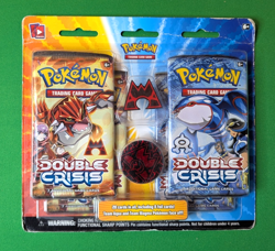 POKEMON TCG - Double Crisis - Blister Pack - Team Magma Pin - 4 Packs - Sealed - Image 1