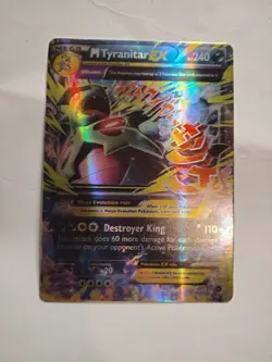 Pokemon TCG Holo Ultra Rare Mega Tyranitar Ex 43/98 Ancient Origins English NM- - Image 1