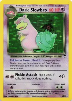 Dark Slowbro Holo 8/110 Legendary Collection WOTC Unlimited Pokemon TCG 2002 - Image 2
