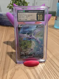 Pokemon Aerodactyl v 105 Full Art Lost Abyss CGC Pristine 10 - Image 1