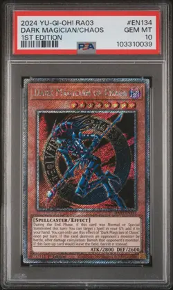 2024 YU-GI-OH! RA03-QUARTER CENTURY BONANZA 1ST ED DARK MAGICIAN OF CHAOS PSA 10 - Image 1