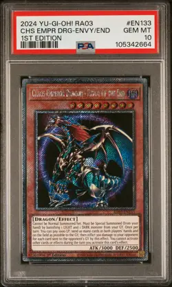 2024 1ST ED #EN133 CHAOS EMPEROR DRAGON - ENVOY OF THE END PSA 10 - Image 1