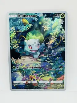 Pokemon POCKET Bulbasaur Kawaii illustration DIY Doujin Art Card - Image 1