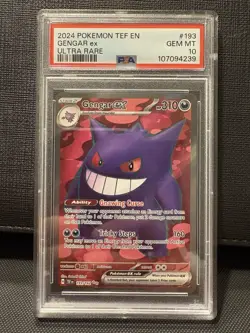 Pokemon TCG Gengar EX Temporal Forces Ultra Rare Card 193/162 PSA 10! - Image 1