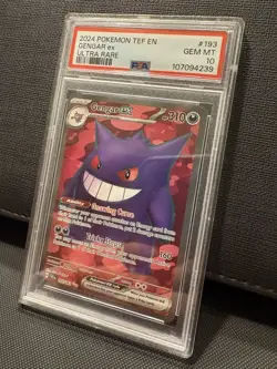 Pokemon TCG Gengar EX Temporal Forces Ultra Rare Card 193/162 PSA 10! - Image 2