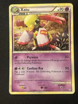 Xatu 11/95 HGSS Unleashed Holo Rare 2010 Vintage Pokemon TCG Card - Image 1