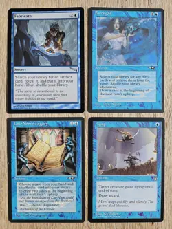 MTG - (x14) Blue, "Draw a Card" cards. Various sets & conditions. - Image 3