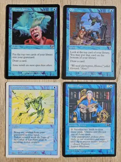 MTG - (x14) Blue, "Draw a Card" cards. Various sets & conditions. - Image 5