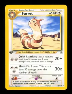 Furret - 35/111 - Neo Genesis - 1st Edition Uncommon - Pokemon Card - Image 4
