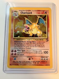 Pokemon TCG Charizard Base Set 2 Holo Rare Card 4/130 No Grade - Image 1