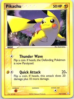 Pikachu 78/110 Non Holo Holon Phantoms - Pokemon Card - NM - Image 1