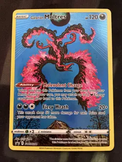 Galarian Moltres SWSH284 SWSH: Sword & Shield Promo Cards Holo Dark Type - Image 1