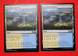 2x Meandering River Core Set 2019 Mtg Magic Gathering Card Dual Land Mana 253 - Image 1