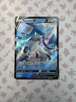 Glaceon V - SWSH196 - Pokemon Sword & Shield Promo Ultra Rare Holo Card NM - Image 1