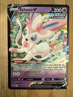 Sylveon V - SWSH202 - Pokemon Sword & Shield Promo Ultra Rare Holo Card NM - Image 1