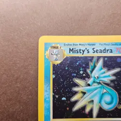 Misty's Seadra 009/132 Pokemon Gym Heroes Holo Rare Card - LP - Image 2