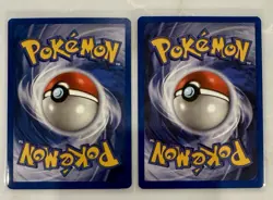 1999 Pokemon 1st Edition "d" Butterfree Jungle 33/64 Error and Correct Cards (2) - Image 2