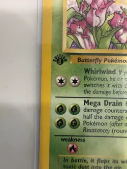 1999 Pokemon 1st Edition "d" Butterfree Jungle 33/64 Error and Correct Cards (2) - Image 4