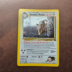 Giovanni's Persian 8/132 Pokemon Gym Challenge Holo Rare Card - LP - Image 1