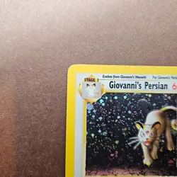 Giovanni's Persian 8/132 Pokemon Gym Challenge Holo Rare Card - LP - Image 2