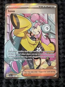 Pokemon TCG Iono Scarlet & Violet Paldea Evolved Holo Ultra Rare Card 254/193 - Image 1