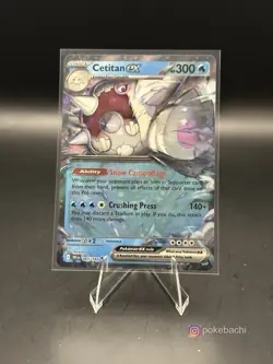 Cetitan ex 65/182 Holo Double Rare Card - Pokemon TCG - Destined Rivals - NM - Image 1