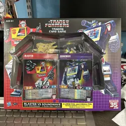 SDCC exclusive 2019 Transformers Trading Card Game BLASTER v. SOUNDWAVE Hasbro - Image 1