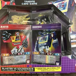 SDCC exclusive 2019 Transformers Trading Card Game BLASTER v. SOUNDWAVE Hasbro - Image 2