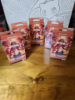 5 ONE PIECE TREASURE BOOSTERS SET: OP01-OP05 English + Promo Card, 20 packs!!! - Image 1