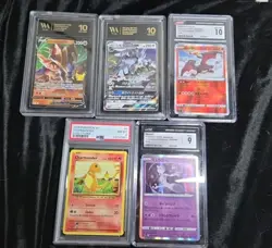 Pokemon Graded Card Lot PSA/Wag/Cgc Graded Cards Lot of 5 - Image 1