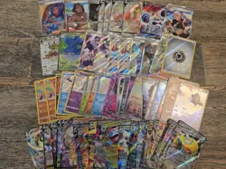 Pokemon Card Full Art, V, ex, AR, Mega, Ace Spec, Lot Of 67 Multi Language - Image 1