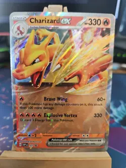 Pokemon TCG Charizard EX Promo Card 2024 SVP161 Black Star Promo NM - Image 1